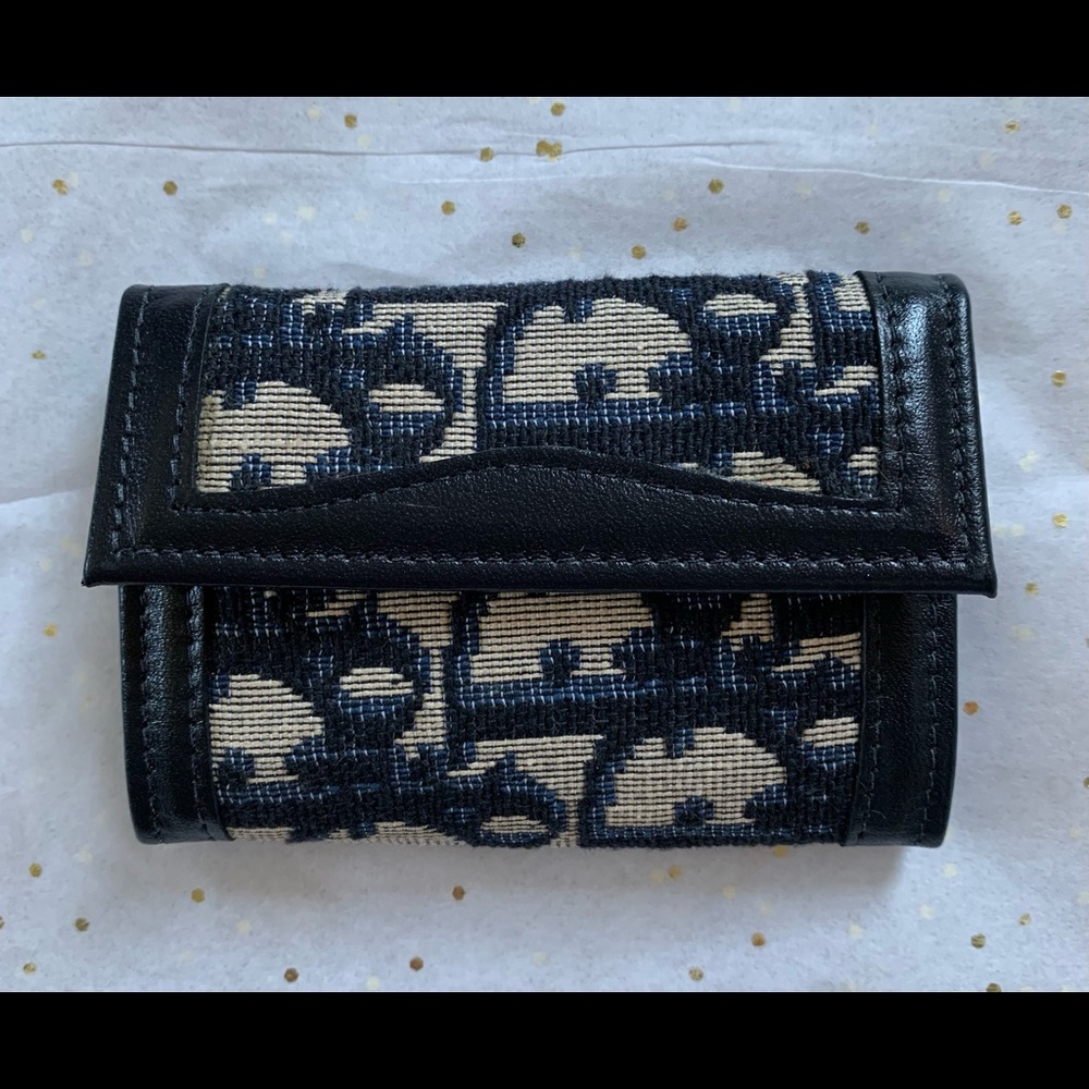 Hard to find Vintage Christian Dior monogram print key holder.